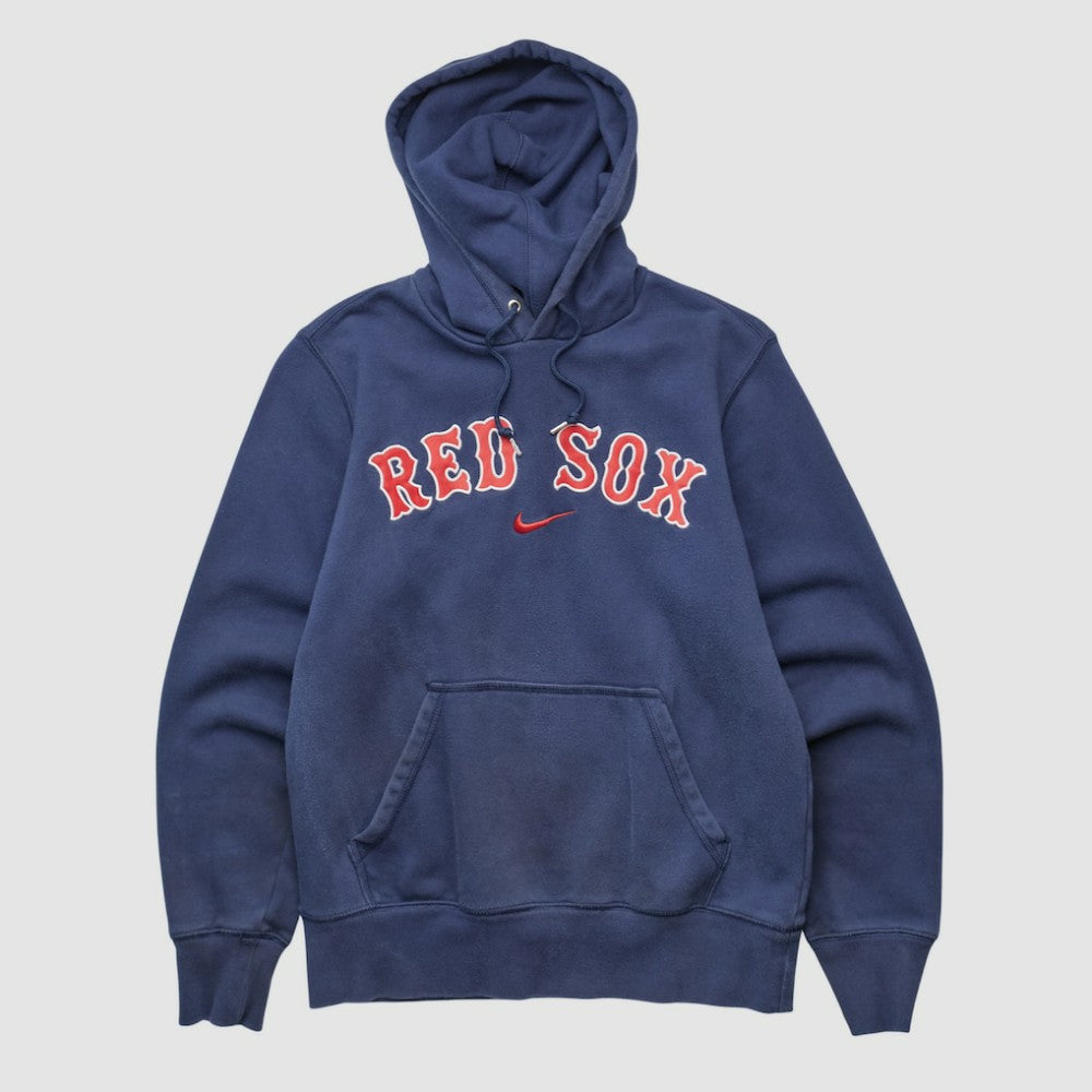 Boston Red Sox 2010s Hooded Pullover Sweatshirt Navy Vintage