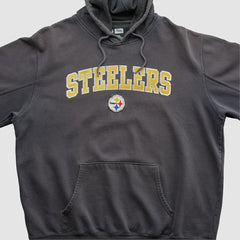 Pittsburgh Steelers NFL 2010s Hooded Pullover Sweatshirt - Black Vintage online