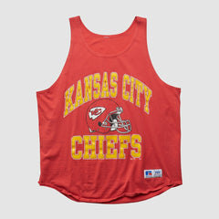 Kansas City Chiefs Russell 90s Tank - Red Vintage for sale
