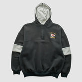 Kansas City Chiefs Dodger 90s Hooded 1/4 Zip Sweatshirt - Black Vintage online