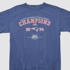 New England Patriots 2004 T-shirt - Navy Vintage sale