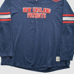 New England Patriots NFL 2000s Long Sleeve T-shirt - Navy Vintage discount