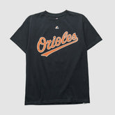 Baltimore Orioles Majestic 2000s T-shirt Black Vintage