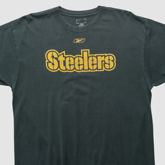 Pittsburgh Steelers Reebok 2000s T-shirt - Black Vintage discount