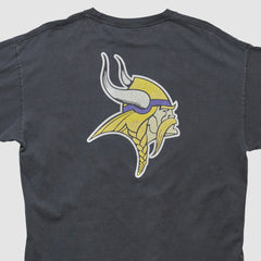 Minnesota Vikings NFL 2000s Long Sleeve T-shirt - Black Vintage on sale