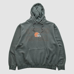 Cleveland Browns Majestic 2010s Hooded Pullover Sweatshirt - Gray Vintage outlet