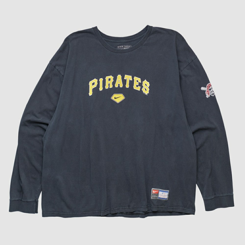 Pittsburgh Pirates 2000s Long Sleeve T-shirt Navy Vintage