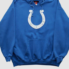 Indianapolis Colts NFL 2000s Hooded Pullover Sweatshirt - Blue Vintage outlet