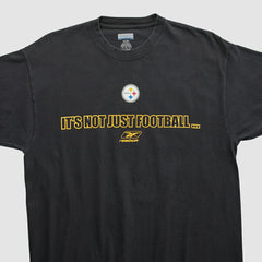 Pittsburgh Steelers Reebok 2000s T-shirt - Black Vintage sale