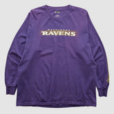 Baltimore Ravens NFL 2010s Long Sleeve T-shirt - Purple Vintage cheap