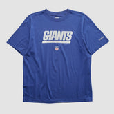 New York Giants Reebok 2000s T-shirt - Blue Vintage sale