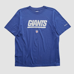 New York Giants Reebok 2000s T-shirt - Blue Vintage sale