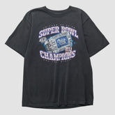 New York Giants Reebok 2008 T-shirt - Black Vintage for sale