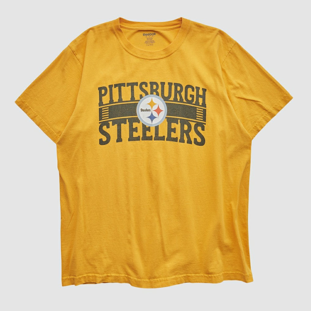 Pittsburgh Steelers Reebok 2000s T-shirt - Yellow Vintage discount