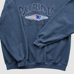 New England Patriots Lee Apparel 90s Pullover Sweatshirt - Navy Vintage sale