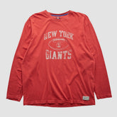 New York Giants Reebok 2000s Long Sleeve T-shirt - Red Vintage outlet