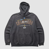 New Orleans Saints NFL 2009 Hooded Pullover Sweatshirt - Charcoal Vintage outlet