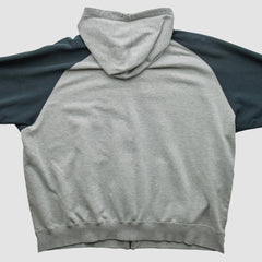 Kansas City Royals 2000s Hooded Full Zip Sweatshirt Heather Gray Vintage