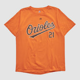 Baltimore Orioles Majestic 2000s T-shirt Orange Vintage