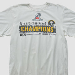 Pittsburgh Steelers Reebok 2010 T-shirt - White Vintage cheap