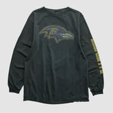 Baltimore Ravens NFL 2000s Long Sleeve T-shirt - Black Vintage on sale