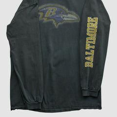 Baltimore Ravens NFL 2000s Long Sleeve T-shirt - Black Vintage on sale