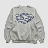 Dallas Cowboys Logo 7 90s Pullover Sweatshirt - Heather Gray Vintage for sale