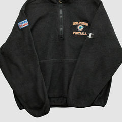 Miami Dolphins Champion 2000s 1/4 Zip Sweatshirt - Black Vintage on sale