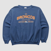 Denver Broncos NFL 2000s Pullover Sweatshirt - Navy Vintage outlet