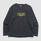 Pittsburgh Steelers Reebok 2000s Long Sleeve T-shirt - Black Vintage outlet