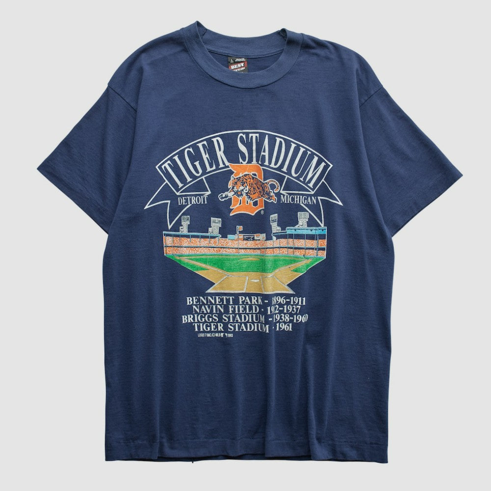 Detroit Tigers Fruit of The Loom 1993 T-shirt Navy Vintage