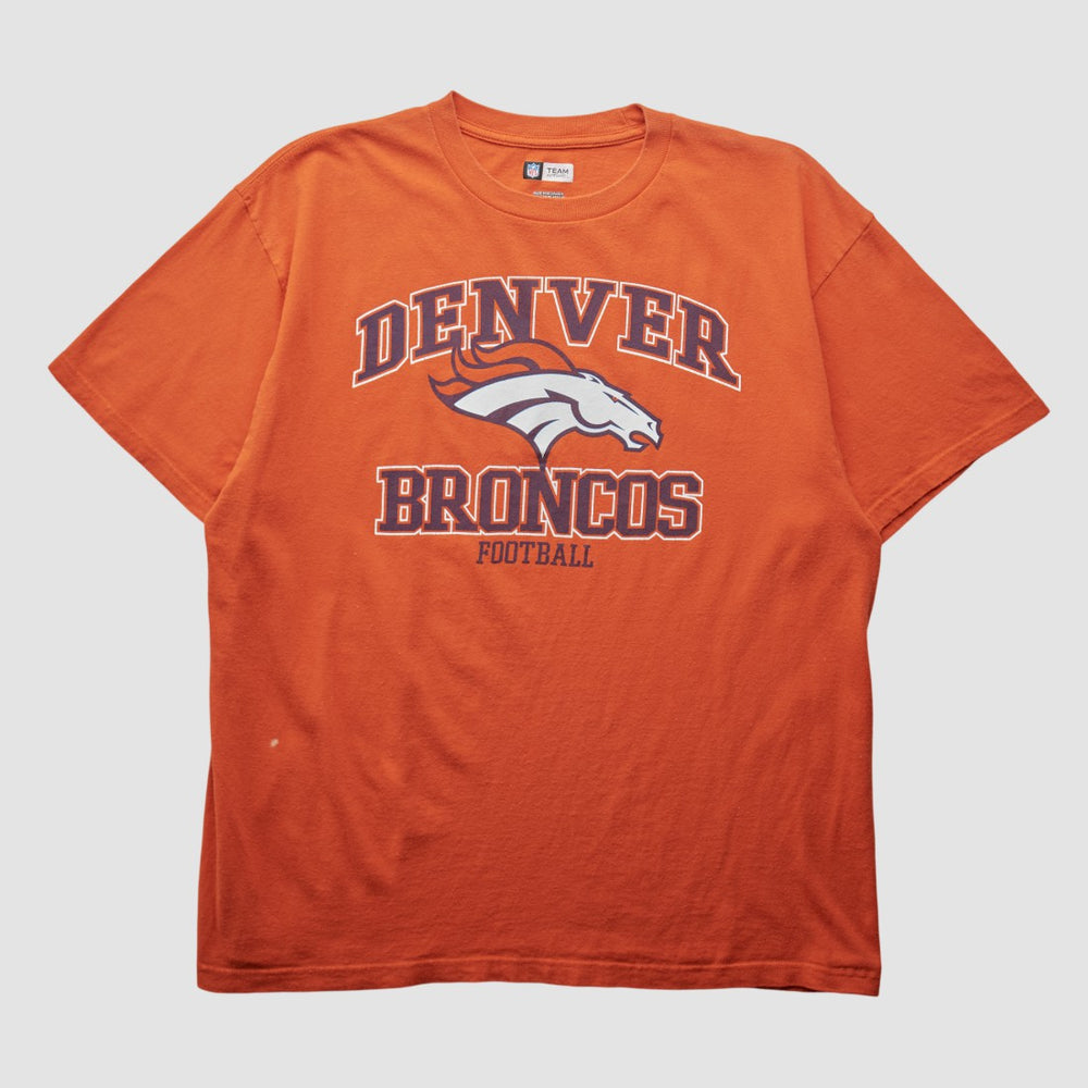 Denver Broncos NFL 2010s T-shirt - Orange Vintage cheap