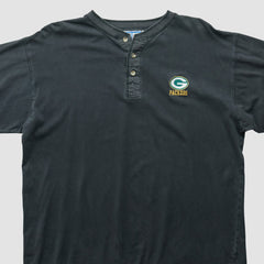 Green Bay Packers Logo 7 90s Long Sleeve T-shirt - Black Vintage cheap