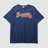 Atlanta Braves Lee Sport 2000s T-shirt Navy Vintage