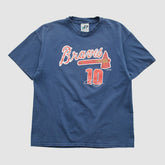 Atlanta Braves Dynasty T-shirt Navy Vintage