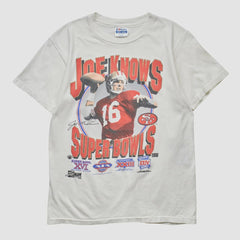 San Francisco 49ers Hanes 90s T-shirt - White Vintage for sale