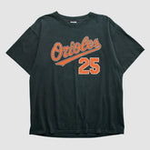 Baltimore Orioles Majestic 2000s T-shirt Black Vintage