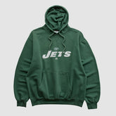 New York Jets NFL 2000s Hooded Pullover Sweatshirt - Green Vintage discount