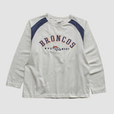 Denver Broncos CSA 90s Long Sleeve T-shirt - White Vintage on sale