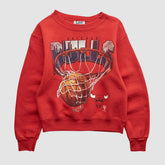 Chicago Bulls Lee Apparel 90s Pullover Sweatshirt - Red Vintage discount