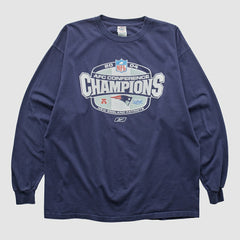 New England Patriots Delta 2004 Long Sleeve T-shirt - Navy Vintage outlet