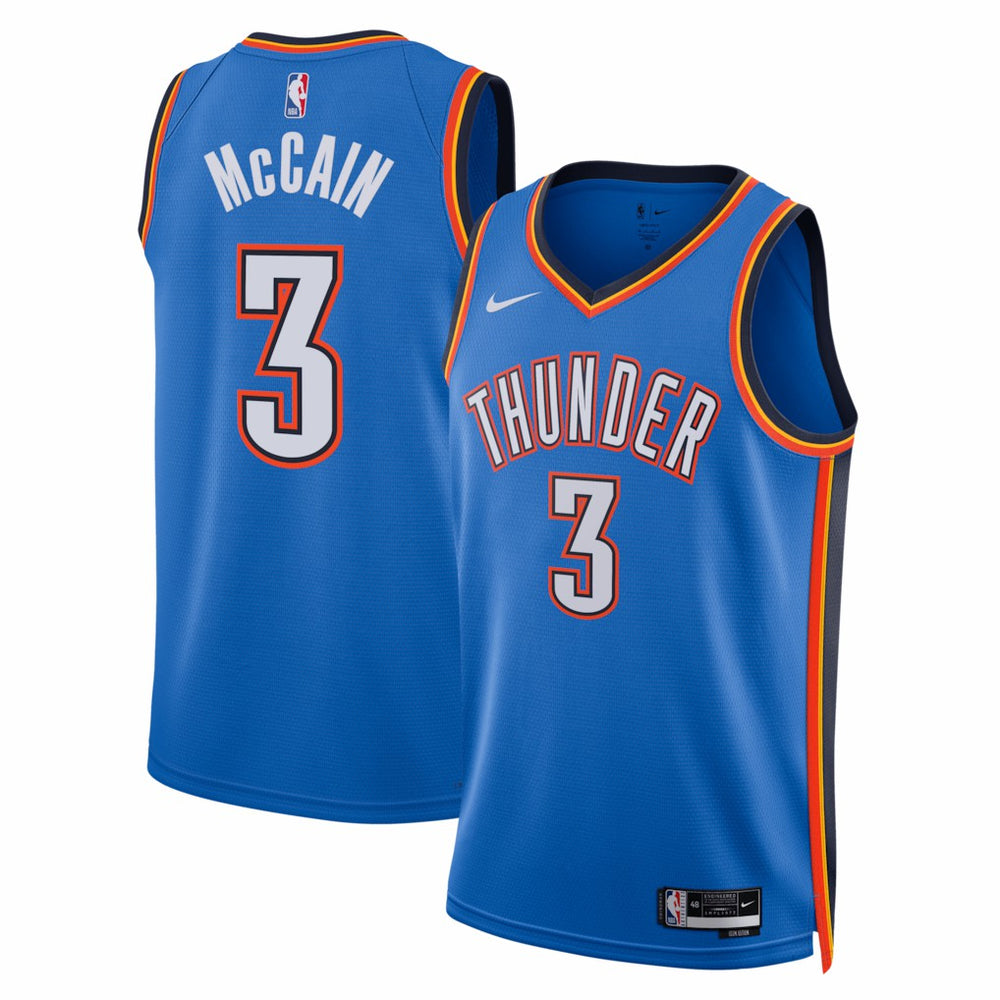 Jared McCain Oklahoma City Thunder Unisex Swingman Jersey - Icon Edition - Blue discount