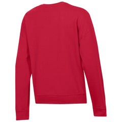 Washington Capitals Champion Women's Wordmark Lockup Powerblend Sweatshirt - Red Sweatshirts