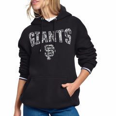 San Francisco Giants Starter Women's Lace Team Lockup Fleece Hoodie Black