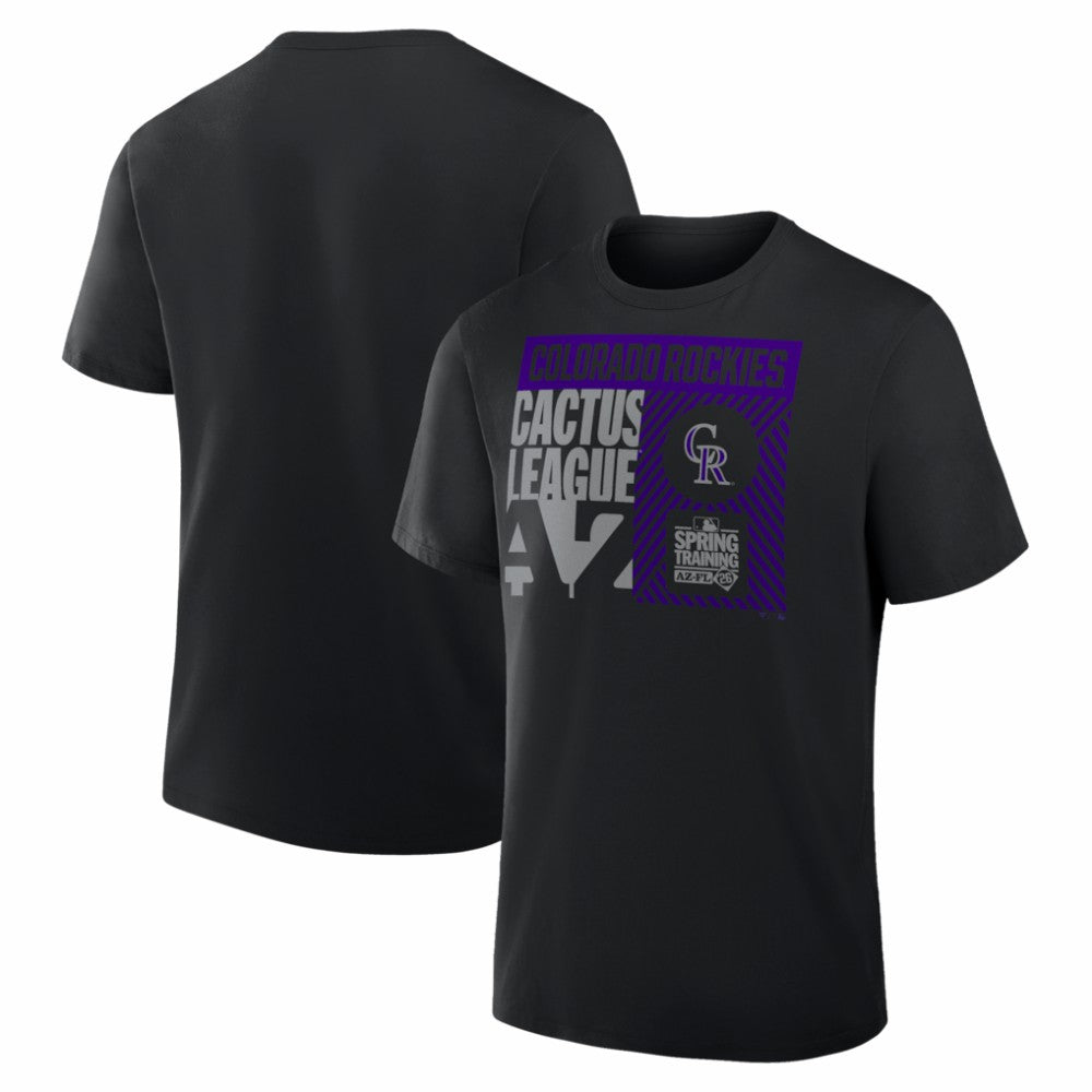 Colorado Rockies 2026 Spring Training True Icon T-Shirt Black