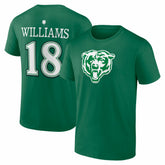 Caleb Williams Chicago Bears St. Patrick's Day Icon Name & Number T-Shirt - Green for sale