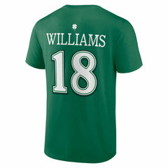 Caleb Williams Chicago Bears St. Patrick's Day Icon Name & Number T-Shirt - Green for sale