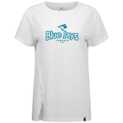 Toronto Blue Jays Levelwear Women's Blue Haven Influx Cornerstone T-Shirt White