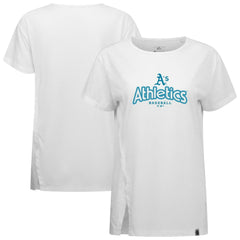 Athletics Levelwear Women's Blue Haven Influx Cornerstone T-Shirt White