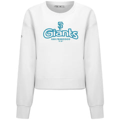 San Francisco Giants Levelwear Women's Judd Cornerstone Cropped Sweatshirt White